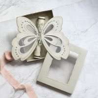 Butterfly Scroll Invitation with Paper Box Wedding Card Customized 